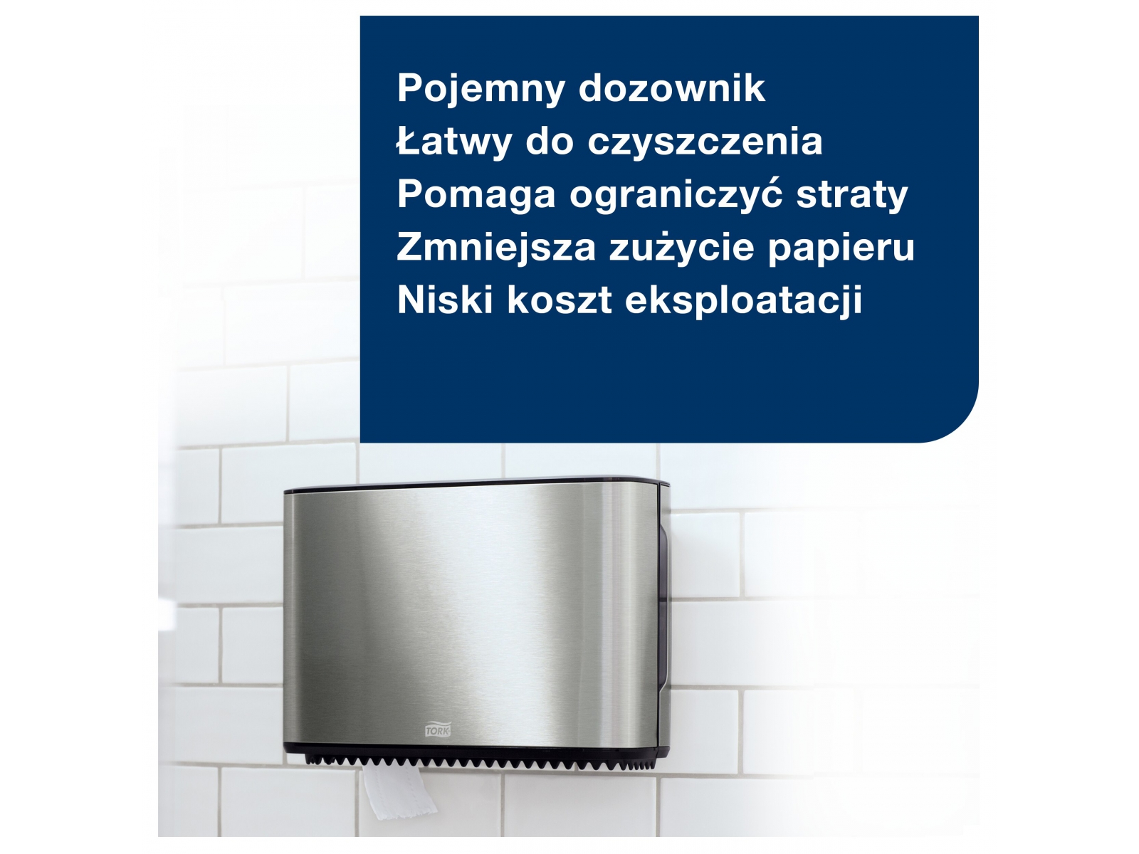 Dozownik papieru toaletowego T2 Tork 460006 STAL